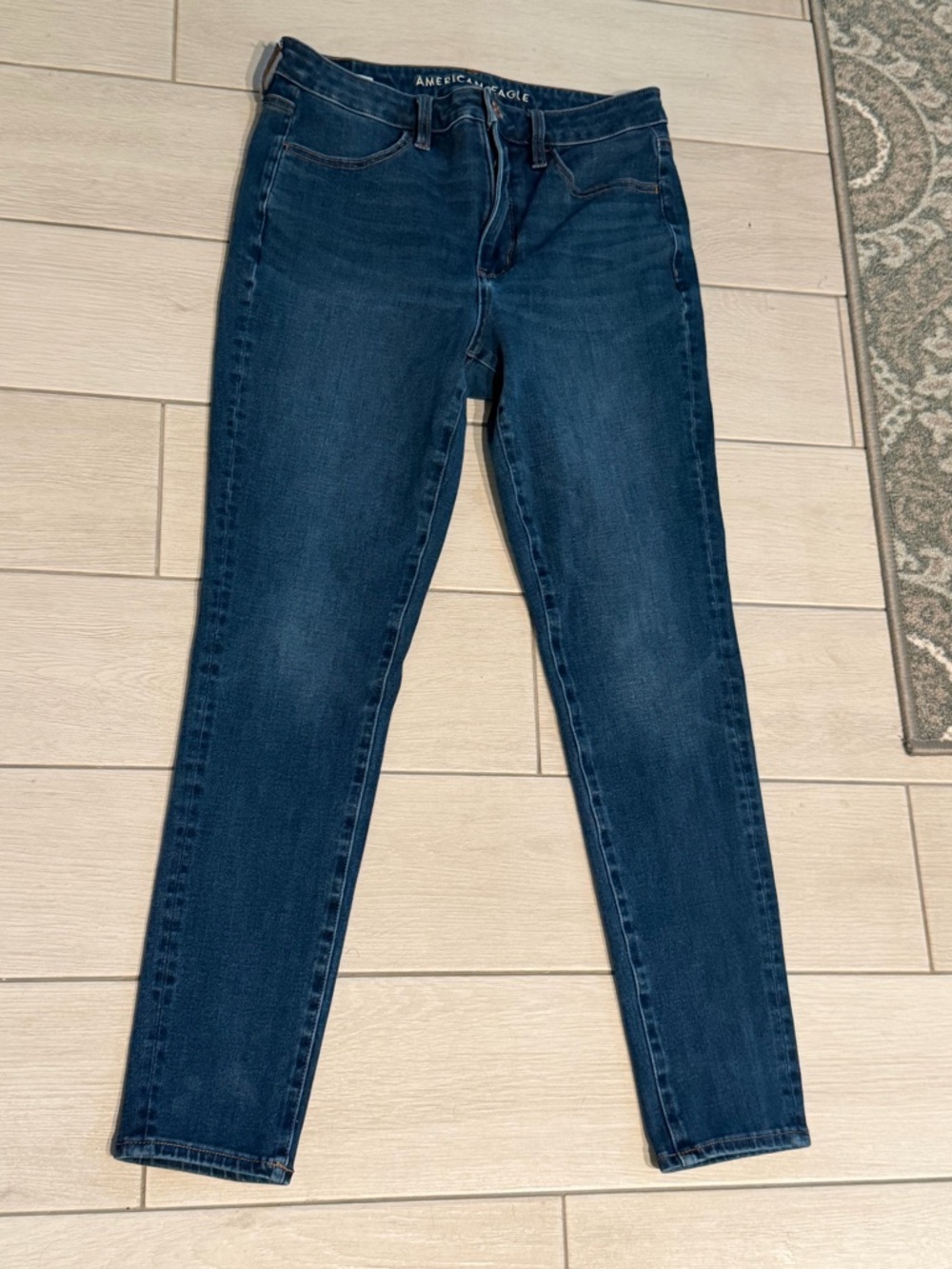 American Eagle Outfitters Dark Blue Dream Stretch Jeans 8 regular